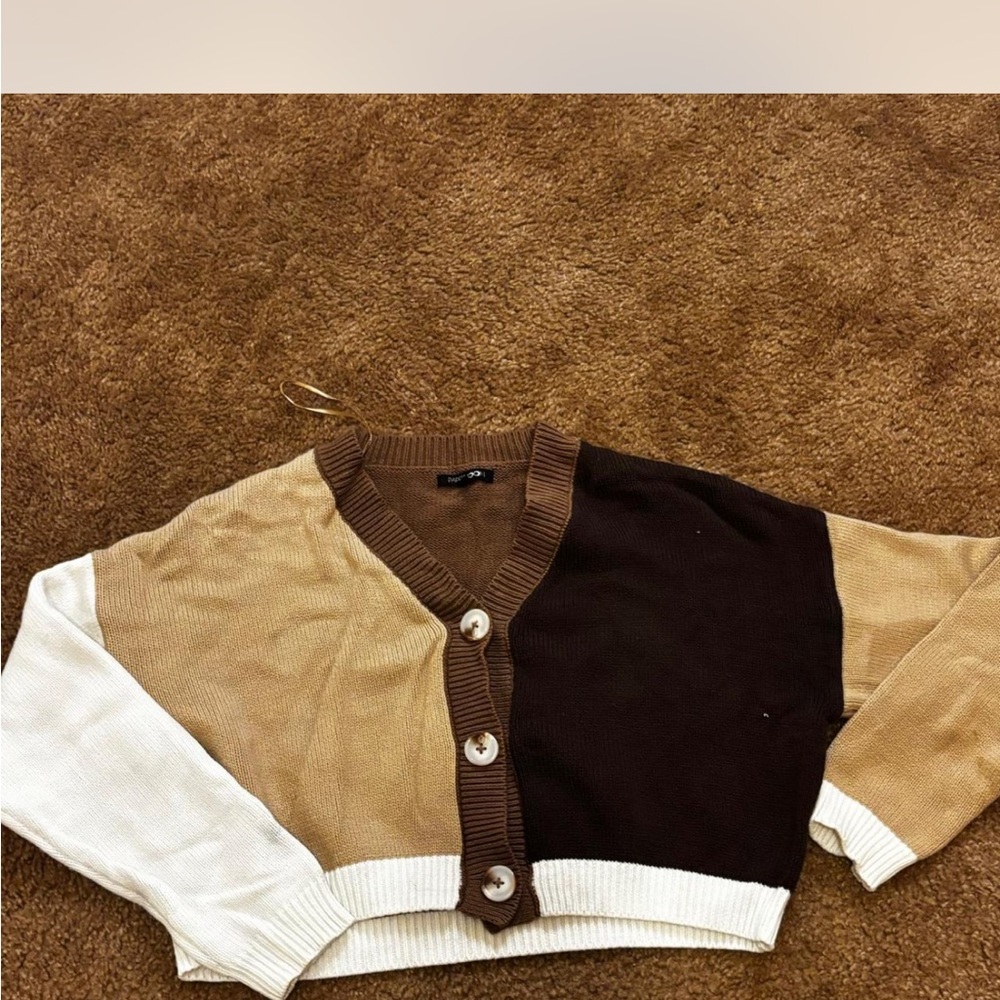 Colorblock Cardigan Sweater